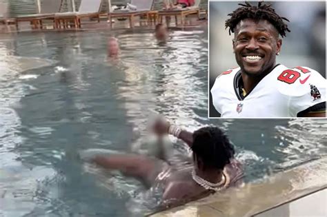 Antonio Brown Pulls Out Penis In Dubai Hotel Pool Footage